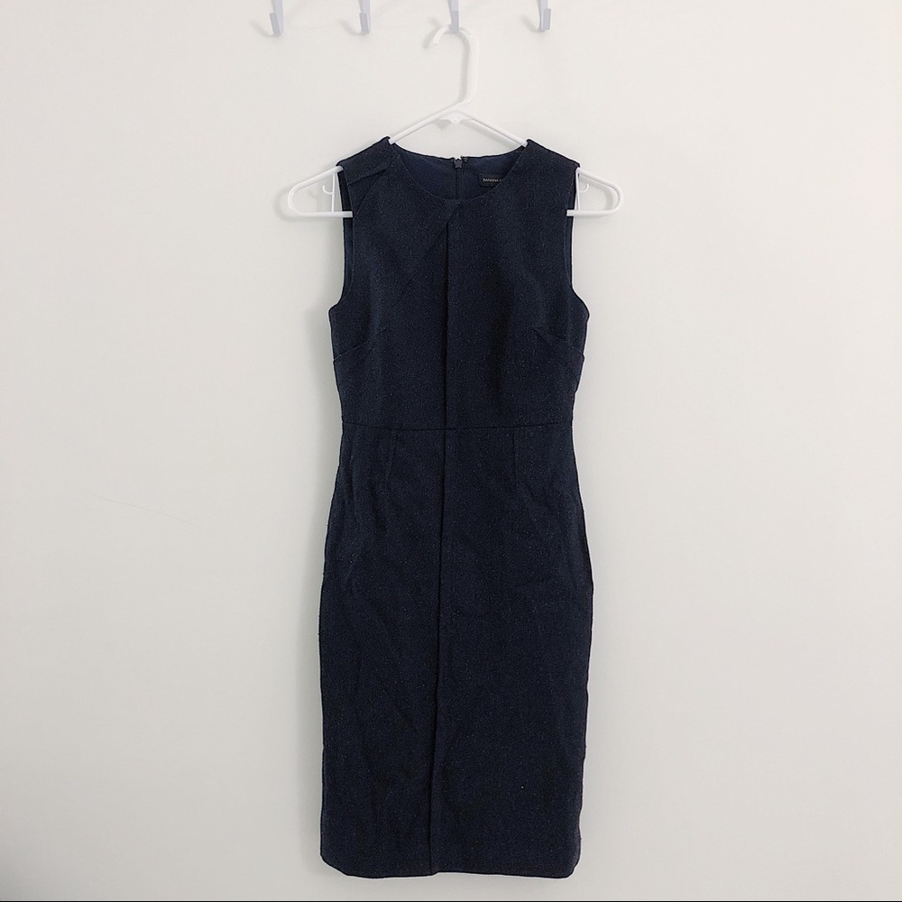 Banana Republic Tweed Wool Pencil Dress